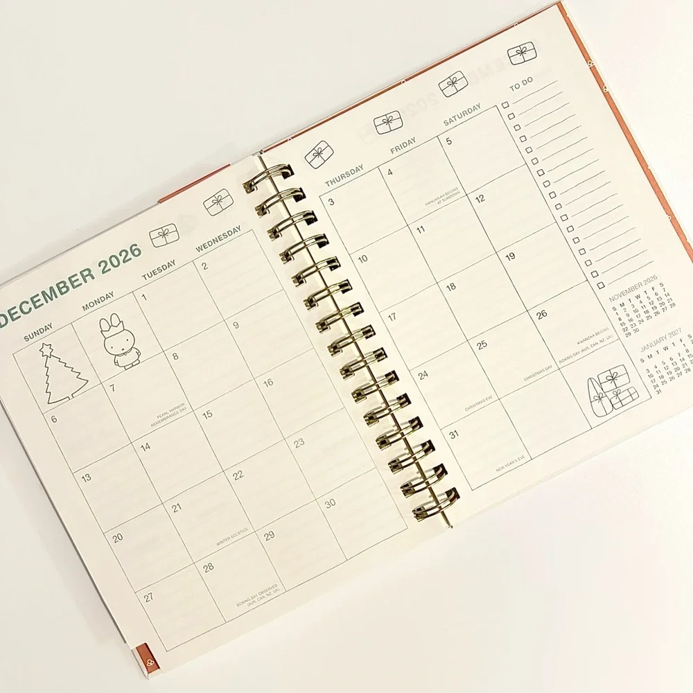 Miffy 2026 Weekly Planner with Artworks. - Picture 5 of 7